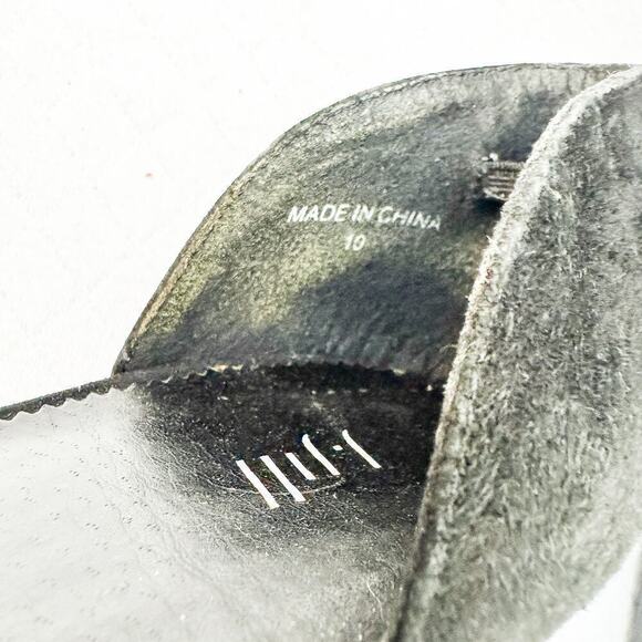 J. Jill Black Suede Platform Sandals Open Toe Heeled Shoes Size 10 - Picture 4 of 6